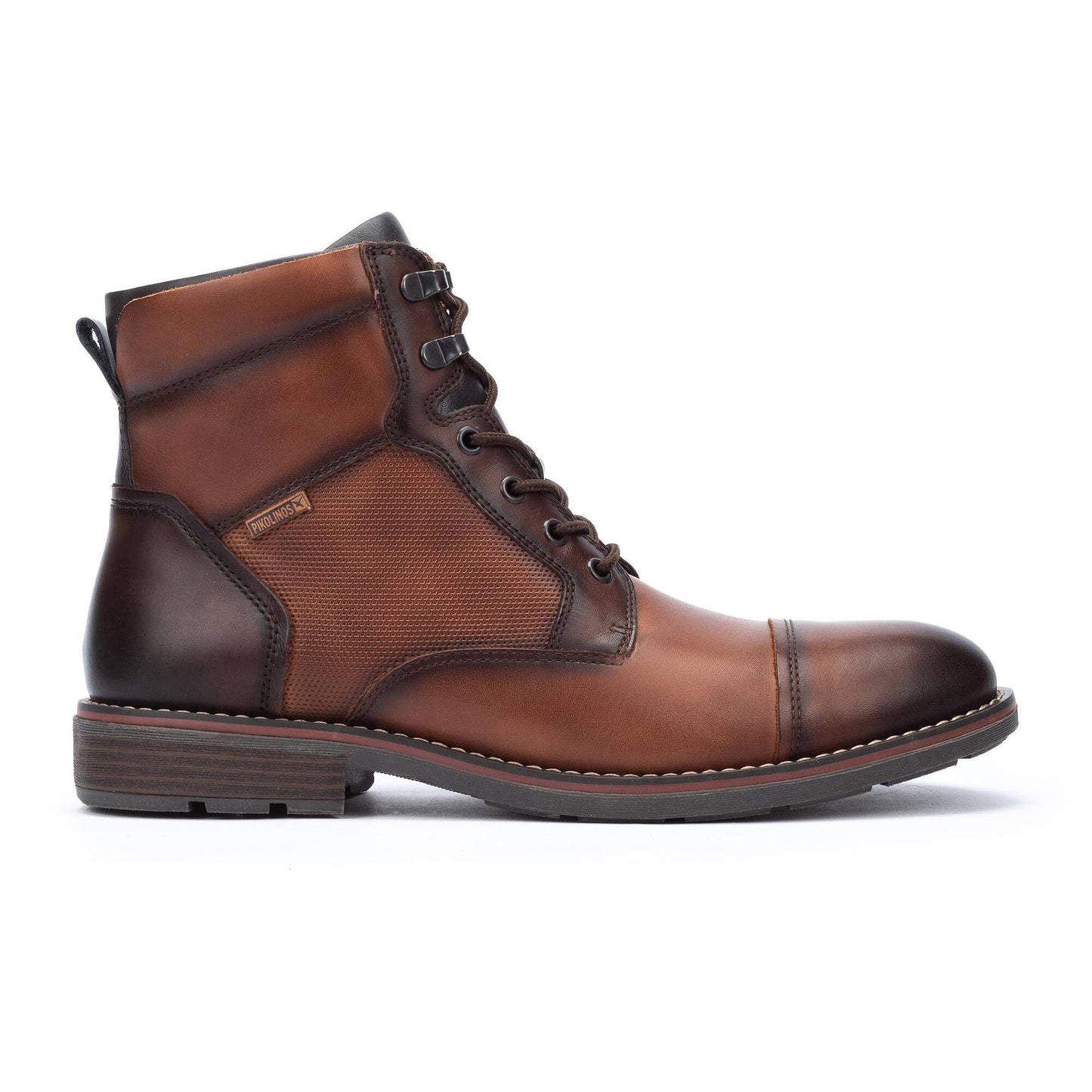 Pikolinos| YORK-Lace-up boots with zip inside  M2M-8156C1-CUERO