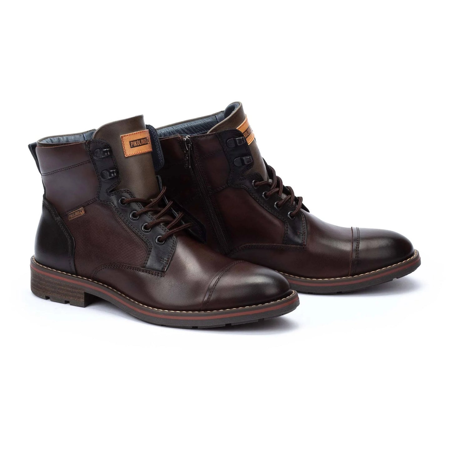 Pikolinos|  YORK- Lace-up boots with zip inside M2M-8156C1-OLMO