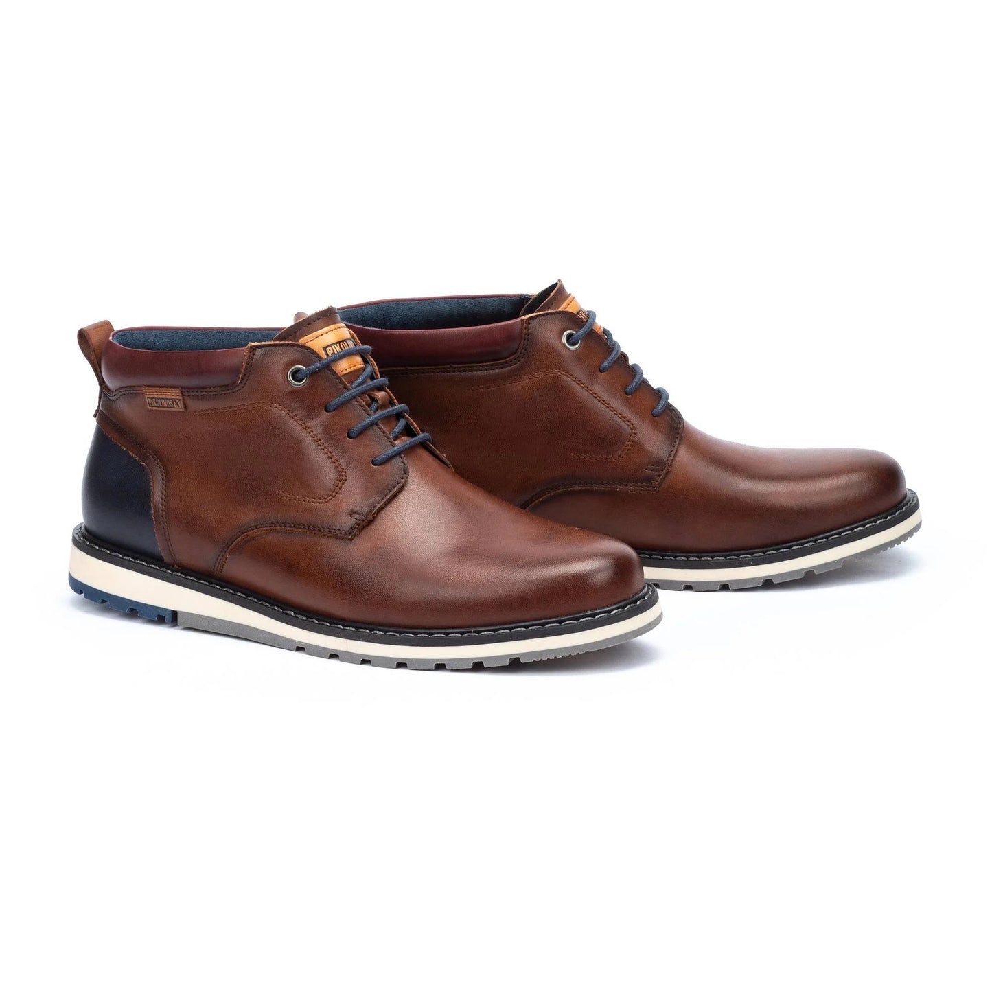 Pikolinos| BERNA-Men’s lace-up ankle boots  M8J-8181-CUERO