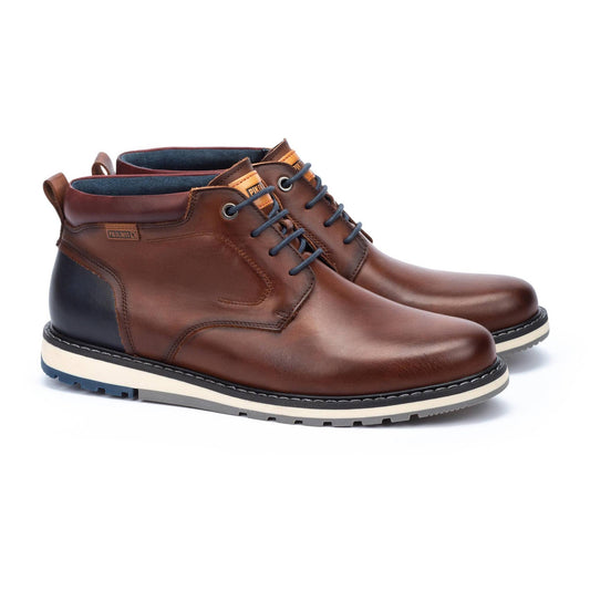 Pikolinos| BERNA-Men’s lace-up ankle boots  M8J-8181-CUERO