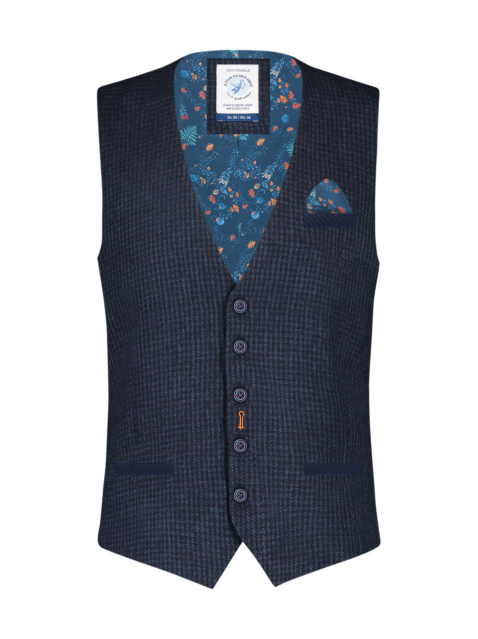 A Fish named Fred | Waistcoat Small Check 29.142-604