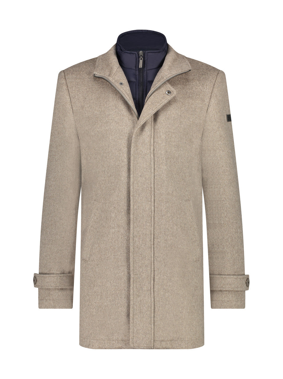 A Fish named Fred |Funnel neck coat Nr:29.171- 205 sand