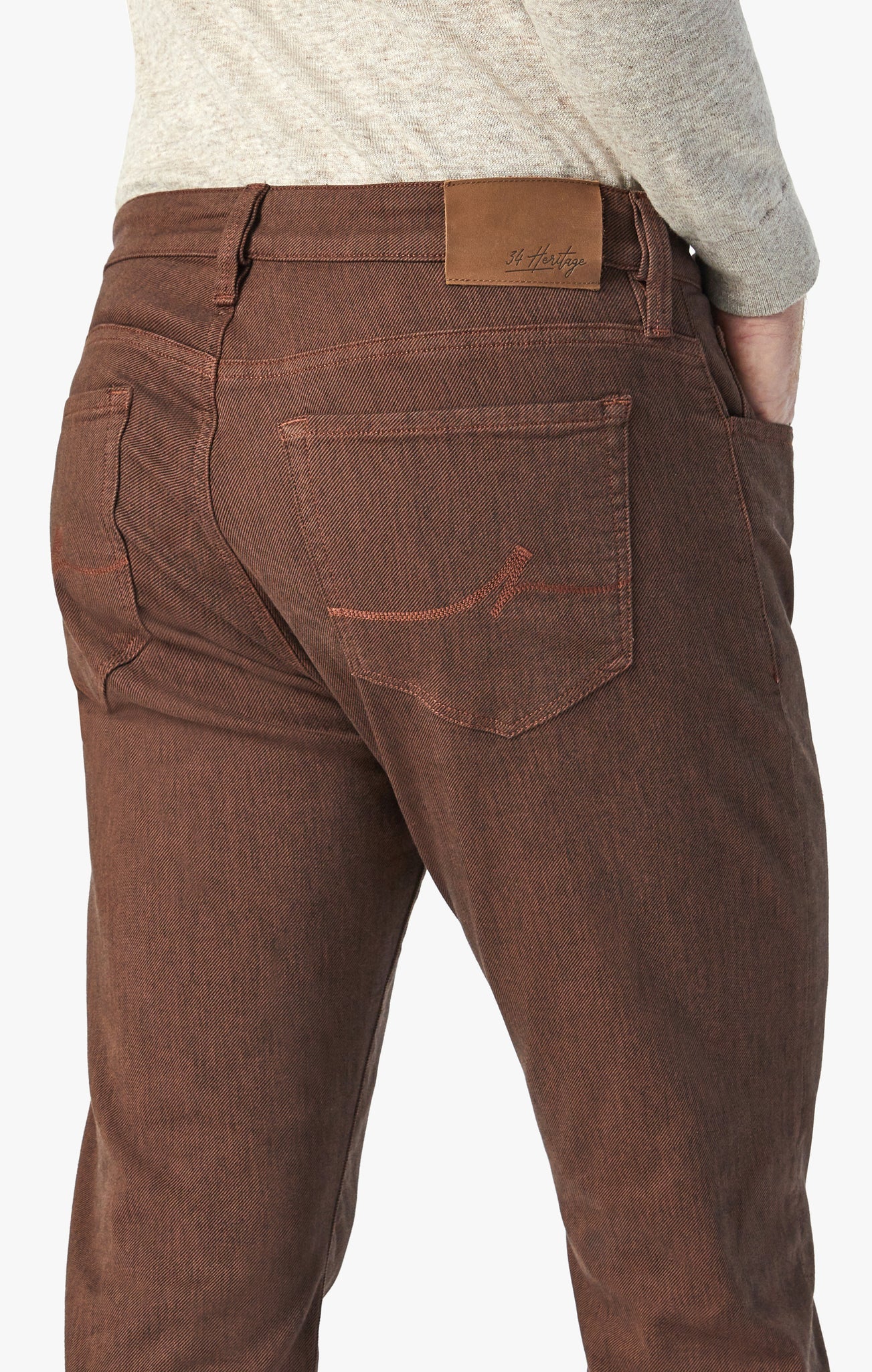 34 HERITAGE. JEANS |  Cool Cognac Diagonal