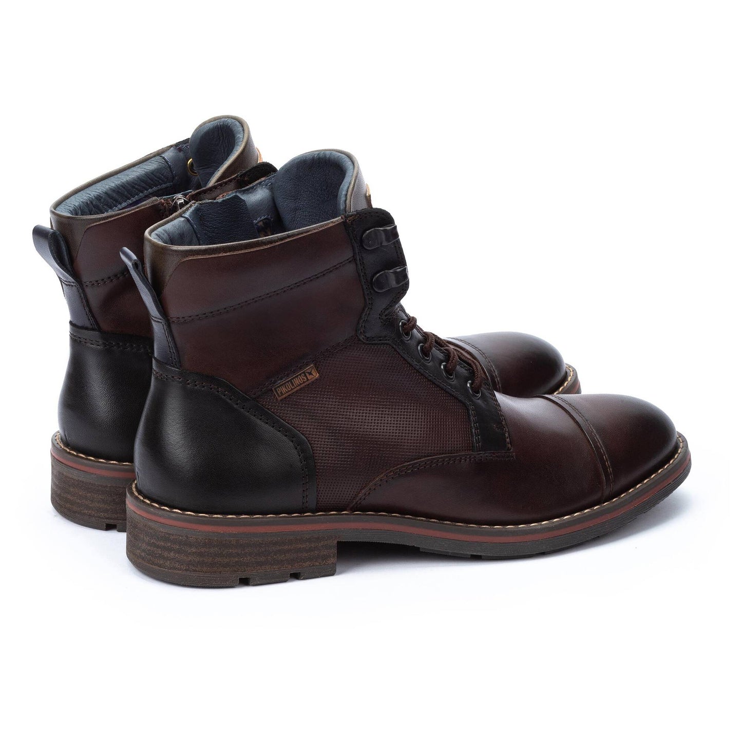 Pikolinos|  YORK- Lace-up boots with zip inside M2M-8156C1-OLMO