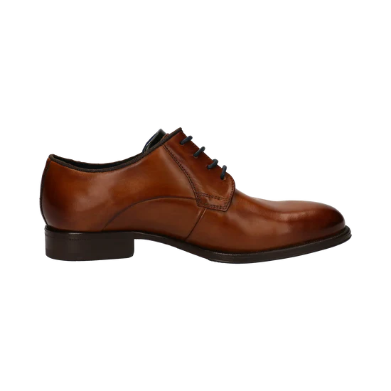 312-AG302-1100-6300 | Bugatti Merlo lace-ups cognac