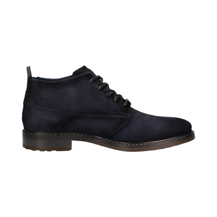 331-7823I-3400 4100 | Nubuck Lace Up Boots in Dark Blue