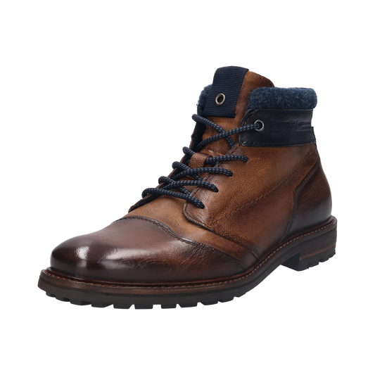 331-ACC34-3232-6163 | BUGATTI Dark Brown / Cognac Boots