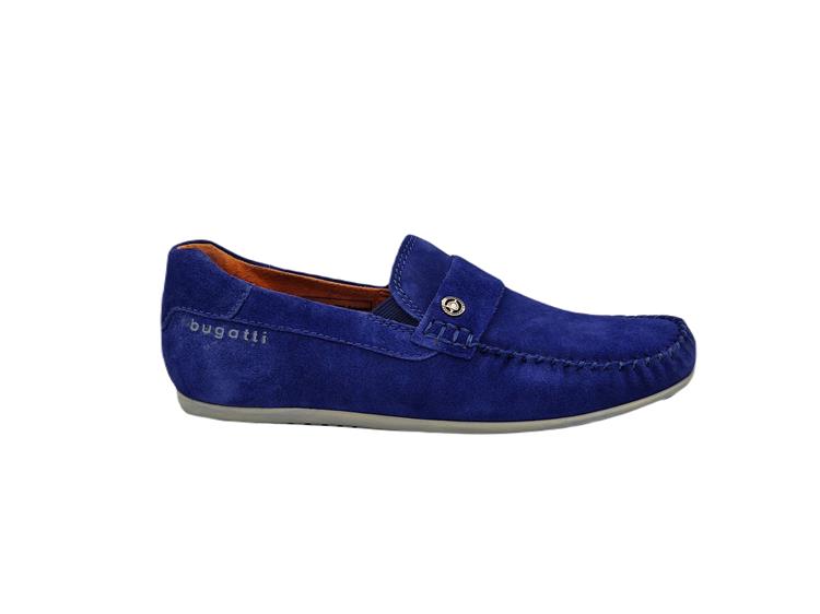 Bugatti Suede Moccasin  Royal Blue 321-AK462-1400