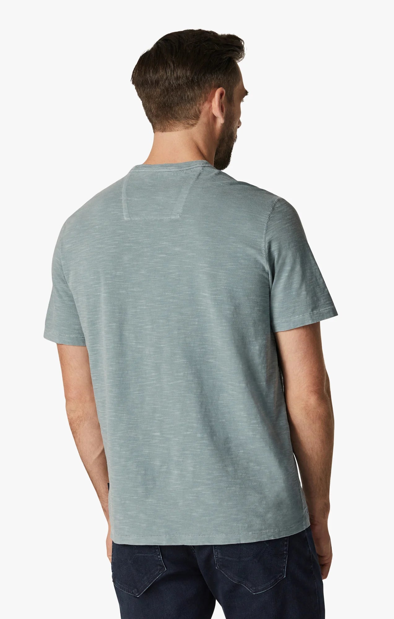 34 HERITAGE. T-Shirt Slub Crew Neck Tee Citadel