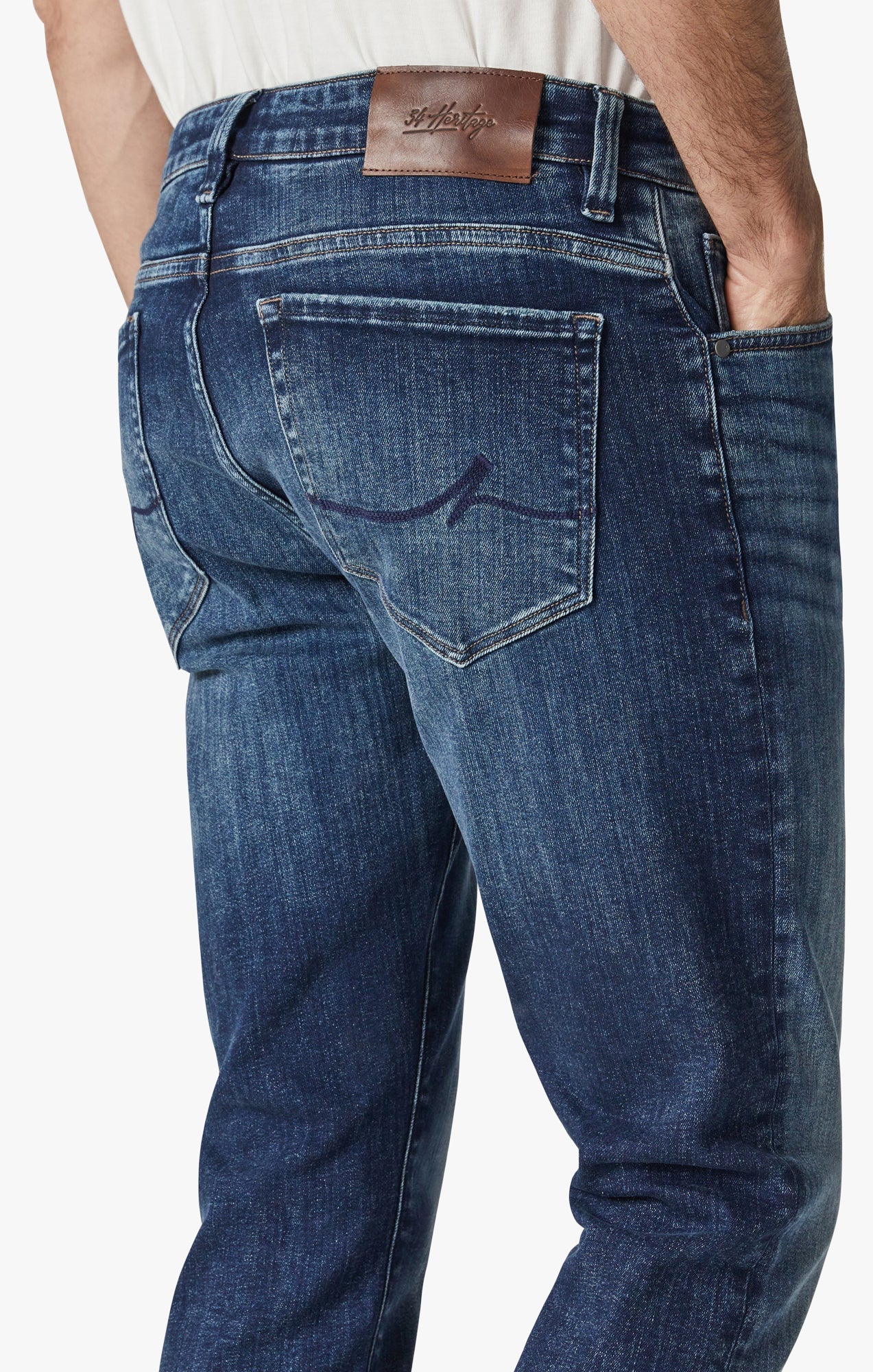 34 HERITAGE.JEANS | Cool Tapered Leg Jeans In Foggy Indigo Organic