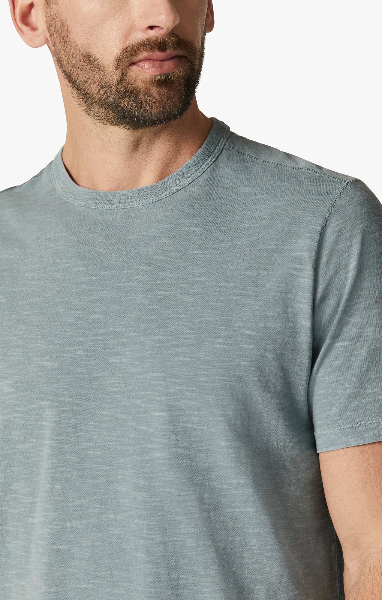 34 HERITAGE. T-Shirt Slub Crew Neck Tee Citadel