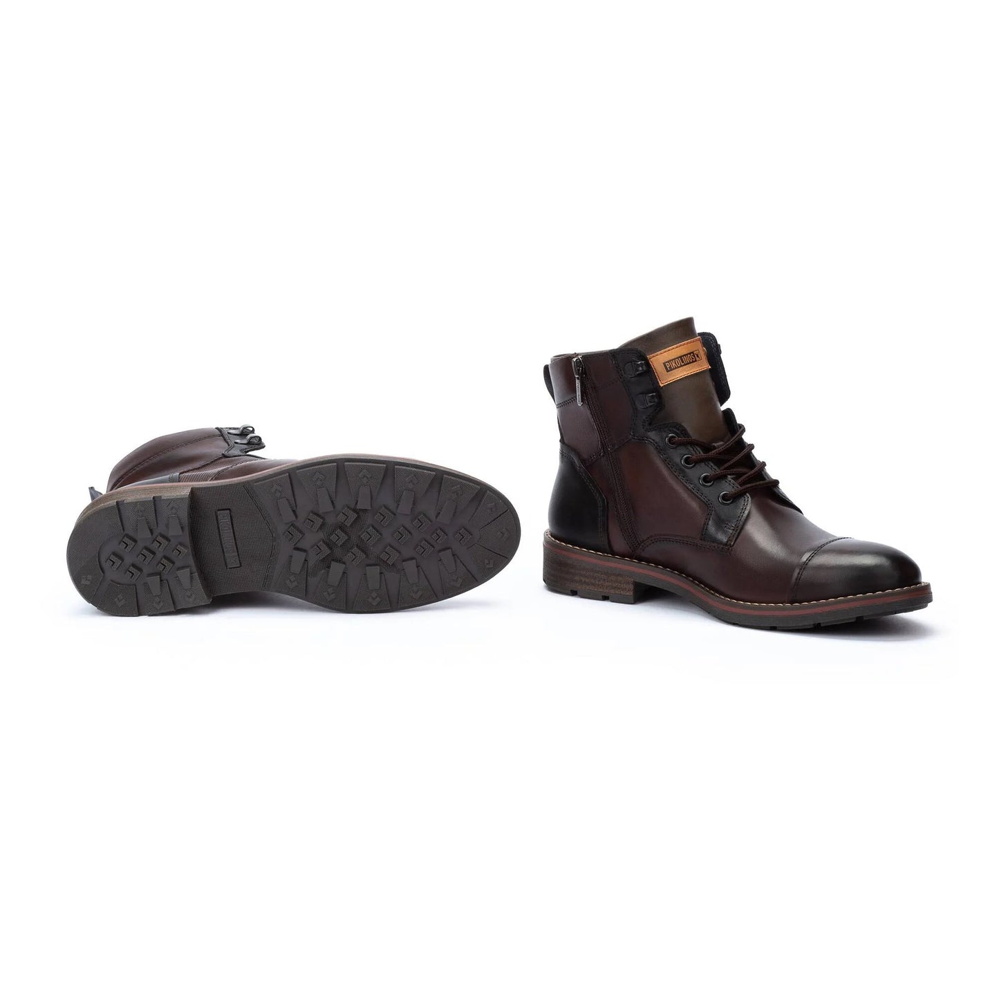 Pikolinos|  YORK- Lace-up boots with zip inside M2M-8156C1-OLMO