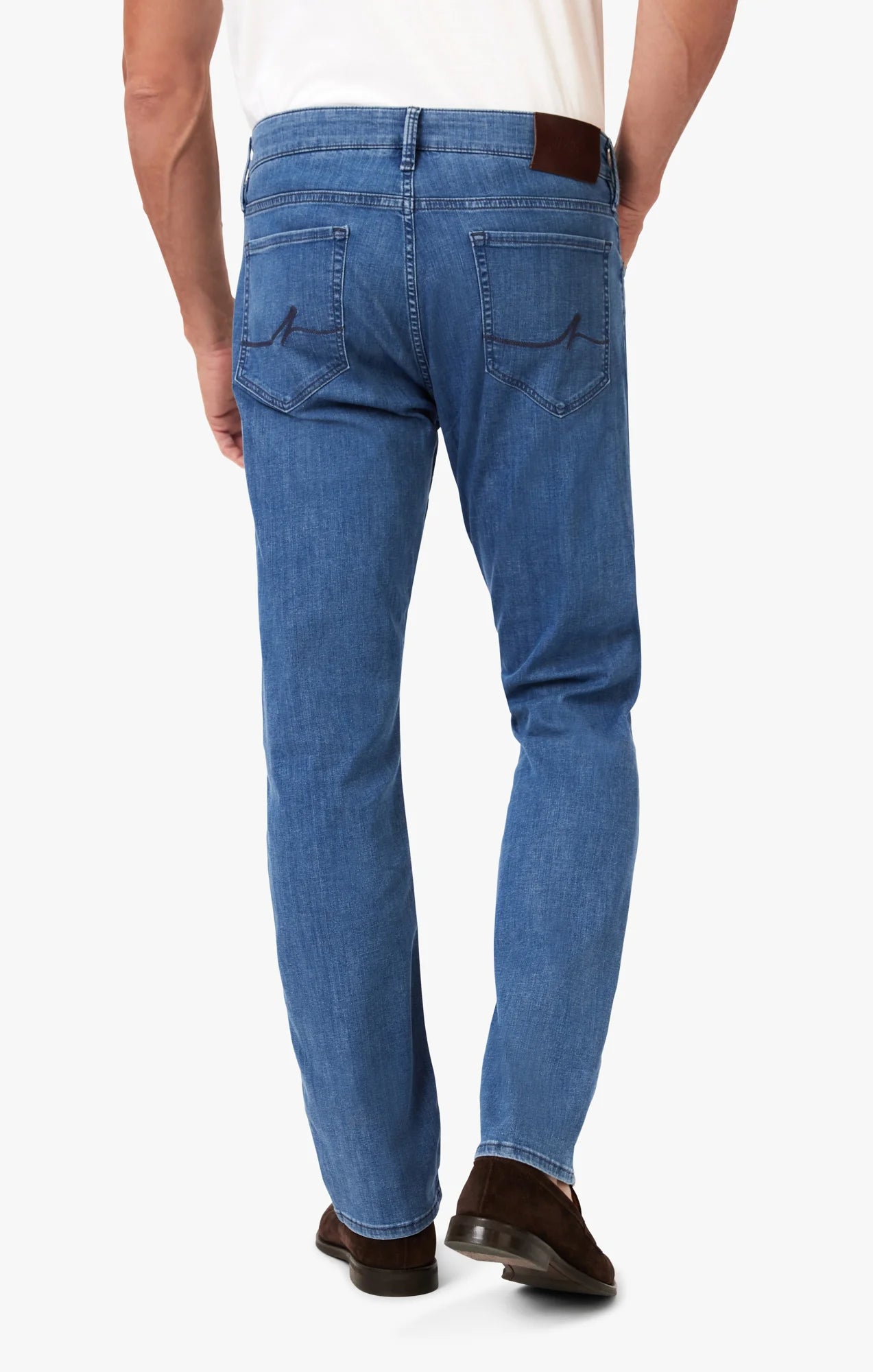 34 HERITAGE Courage Straight Leg Jeans In Light Shaded Kona