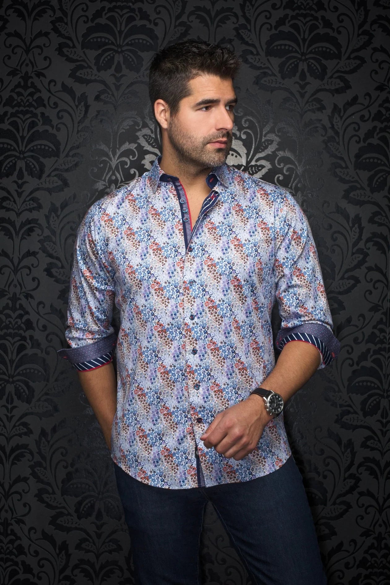 AU Noir-SHIRT | Morris Lavender Multi