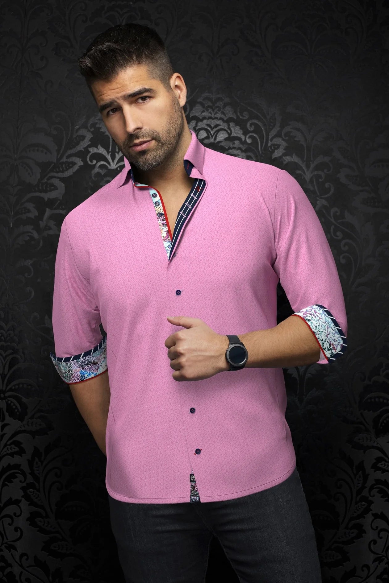 AU Noir-Shirt | MORGARI Pink