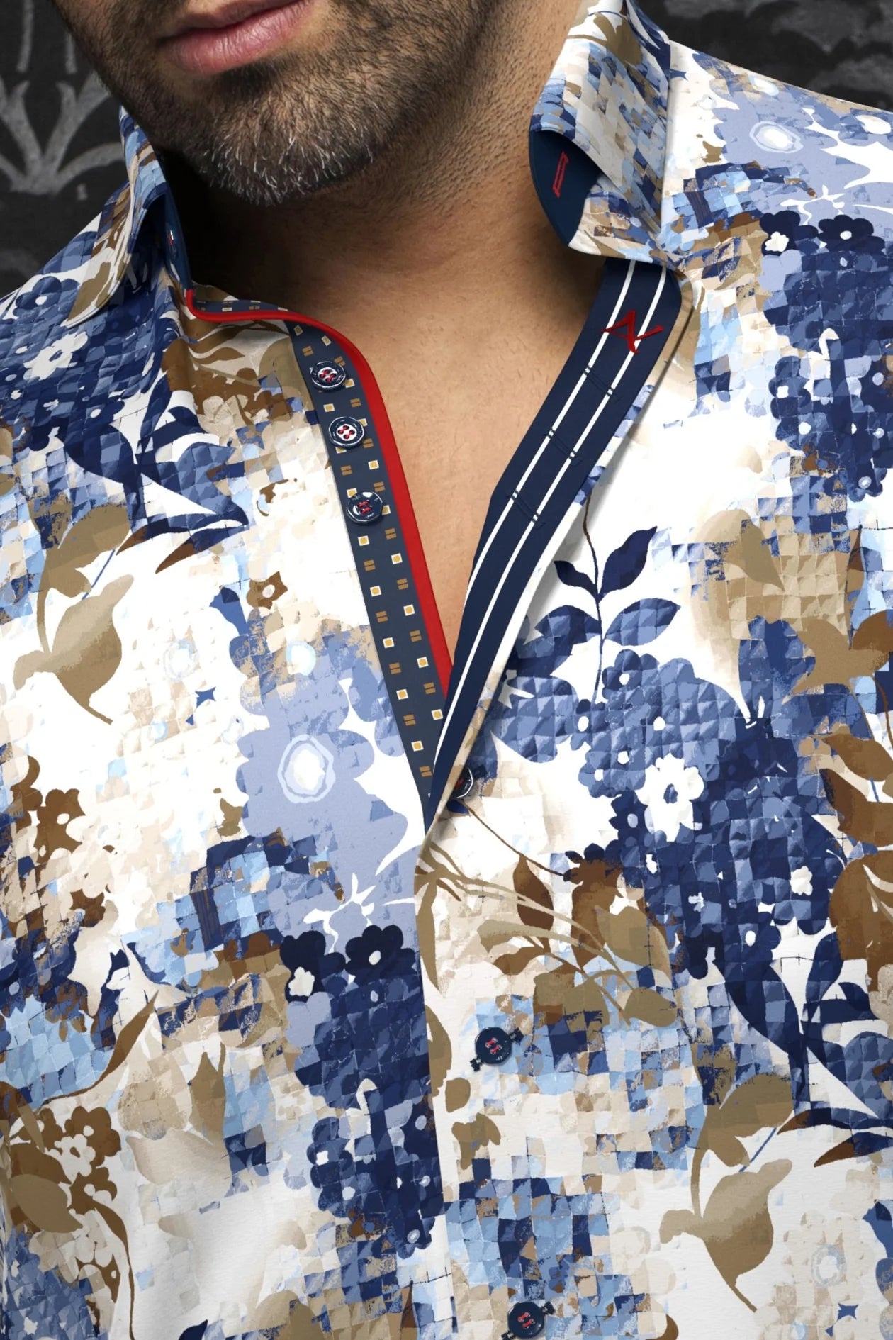 AU Noir-SHIRT | ACE Navy tobacco