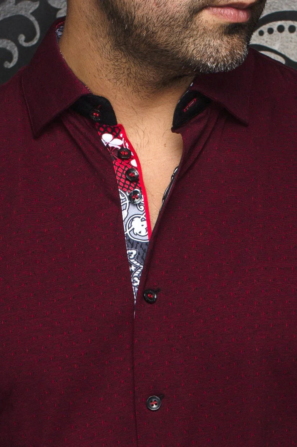 AU Noir-Shirt | Nelson Black red