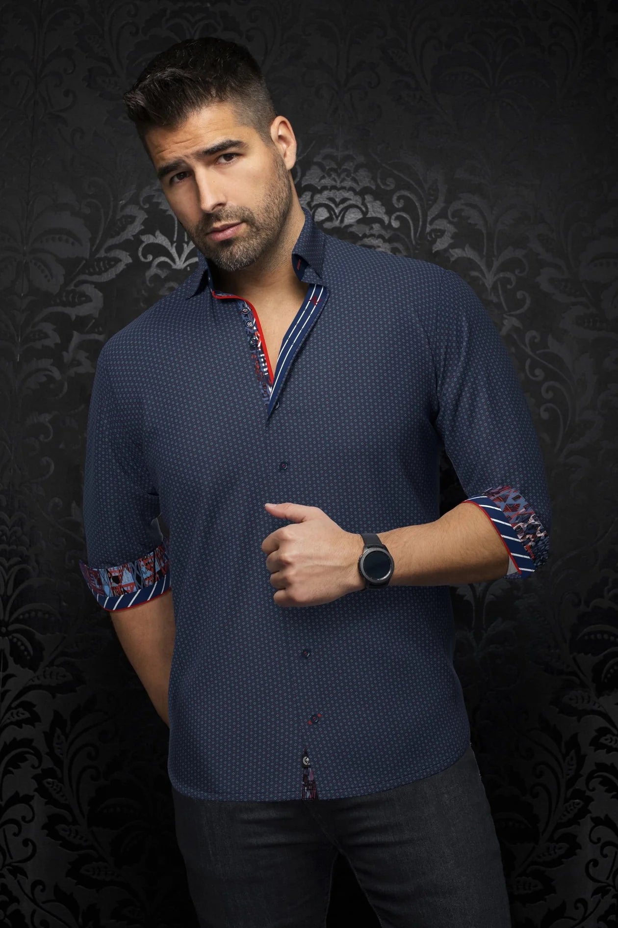 AU Noir-SHIRT | BALLERINI Navy