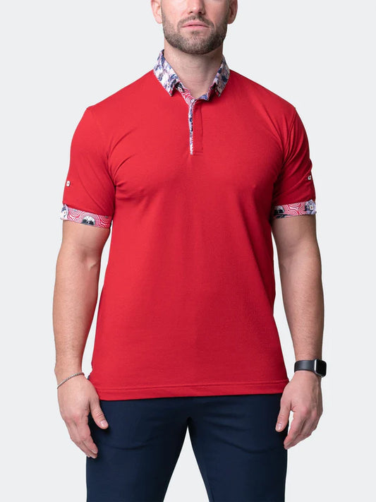 MACEOO-POLO MOZARTSOLIDRIPPLE RED