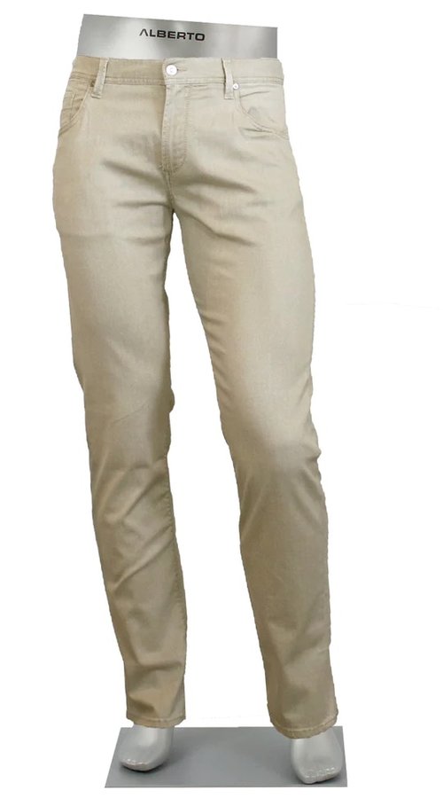 Alberto-PANTS | STONE TENCEL LIGHT WEIGHT TAN New