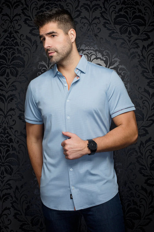 AU Noir  SHIRT SS| DIVENERS LT Blue