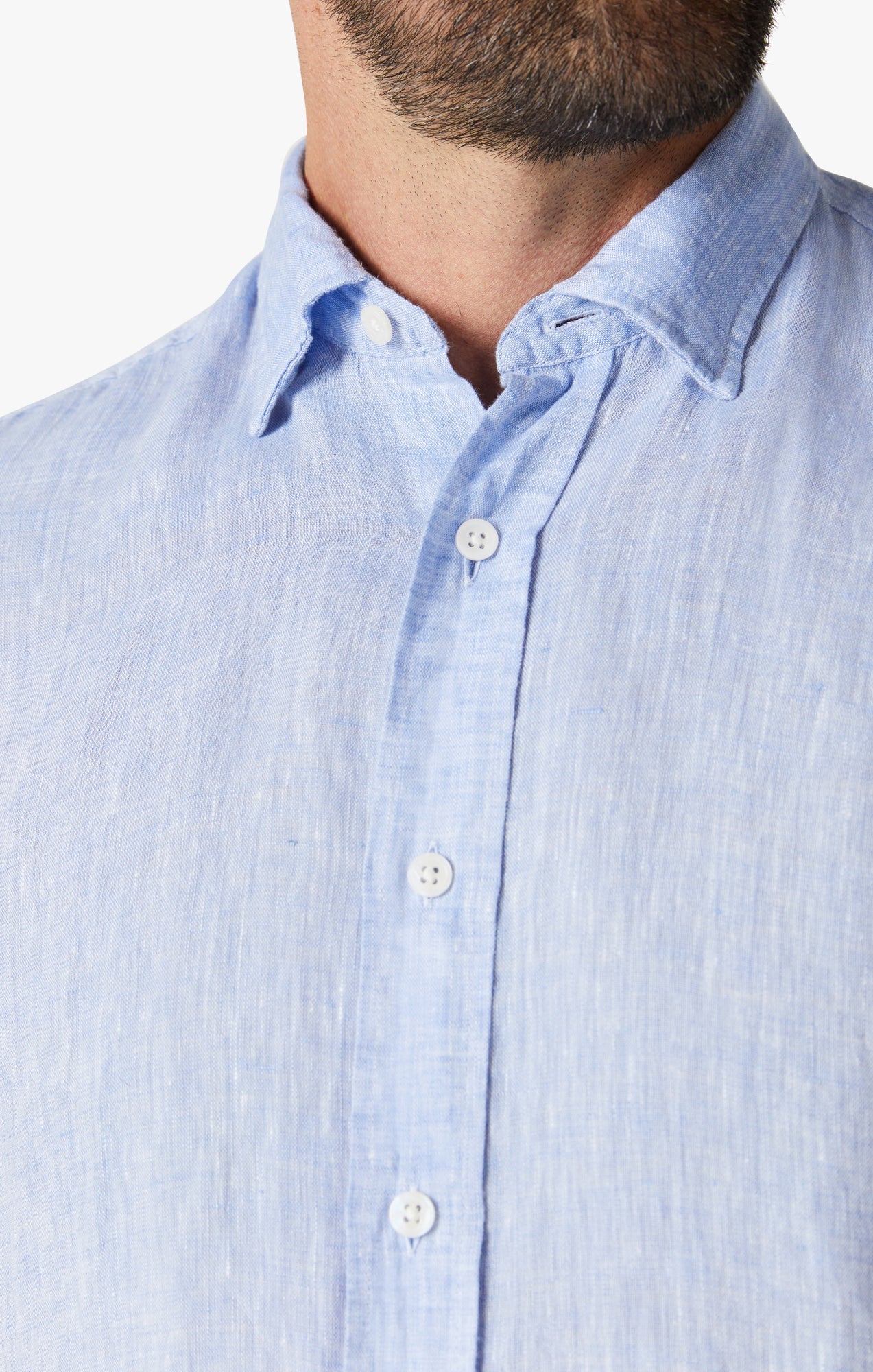 34 HERITAGE. Shirt |Linen Chambray in Hawaiian Ocean