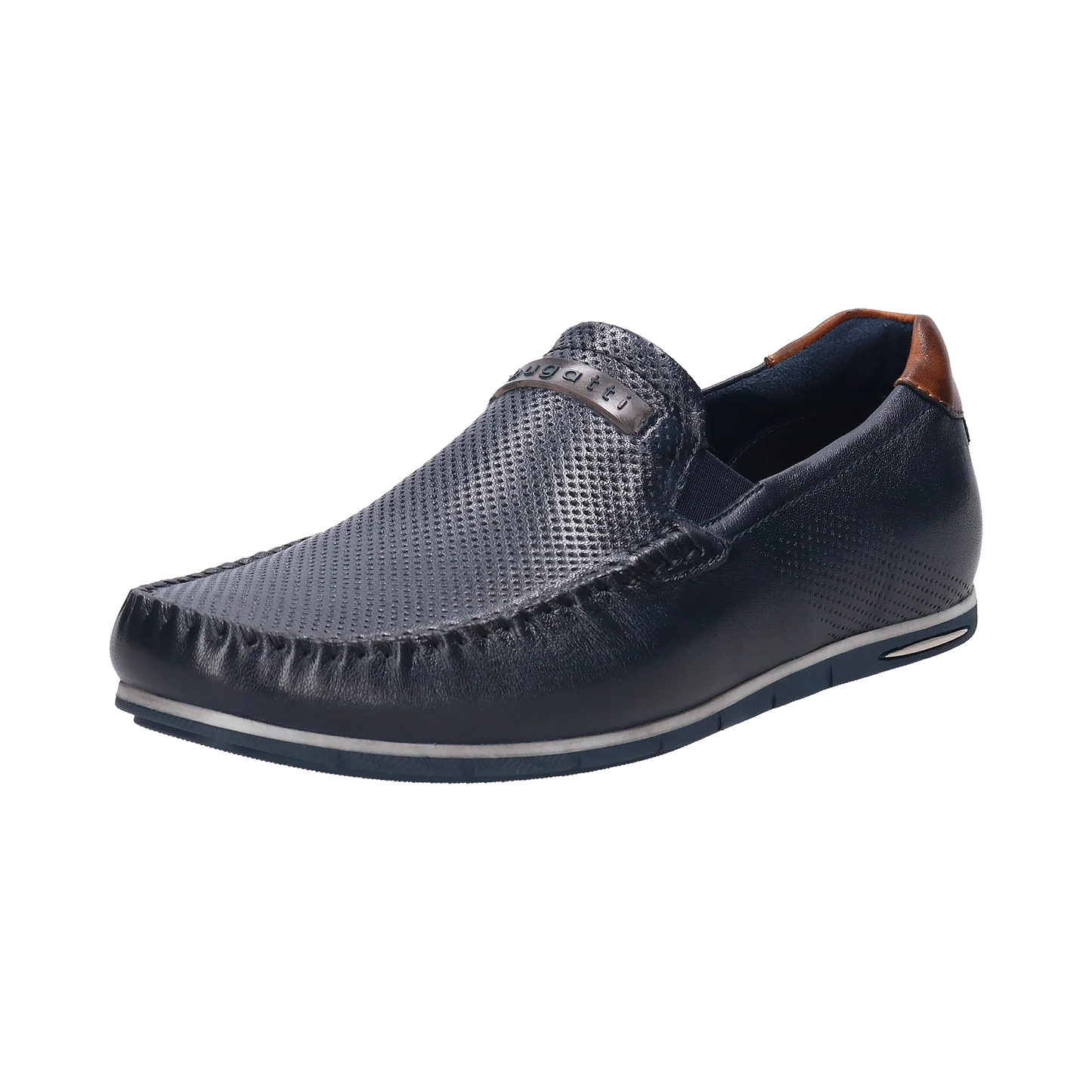 Bugatti Leather moccasin dark blue 321-A2X6G-4000