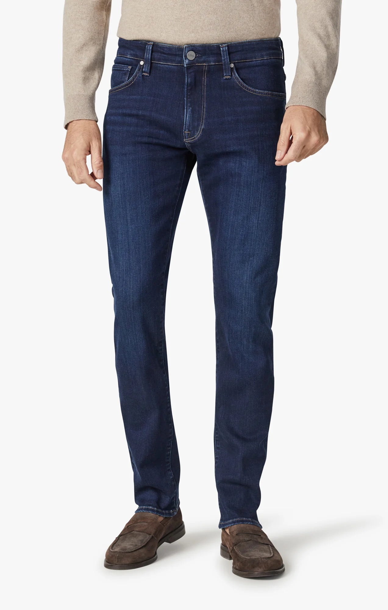 34 HERITAGE.JEANS | Courage Straight Leg Jeans In Dark Brushed Organic