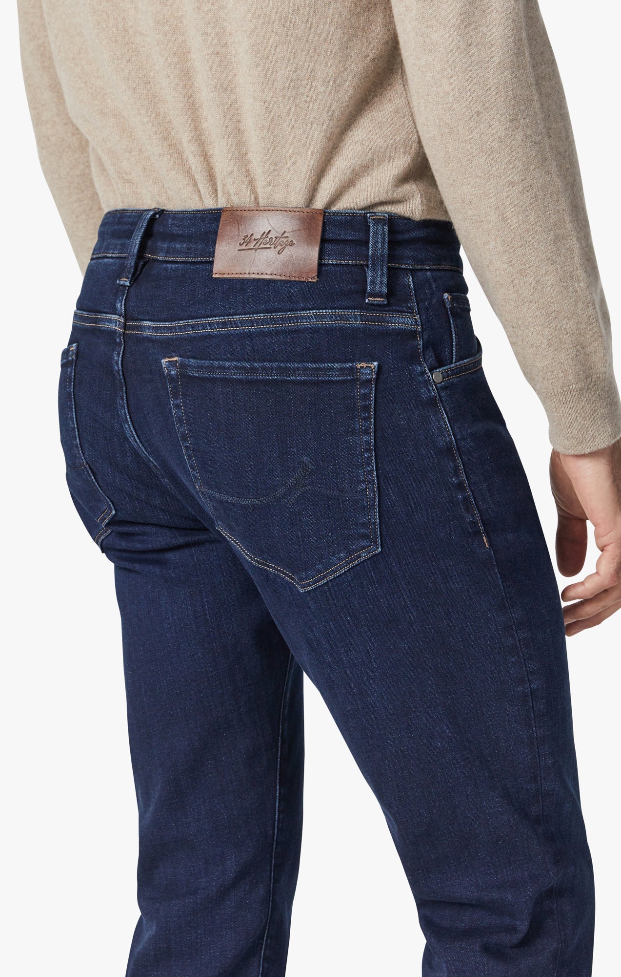 34 HERITAGE.JEANS | Courage Straight Leg Jeans In Dark Brushed Organic