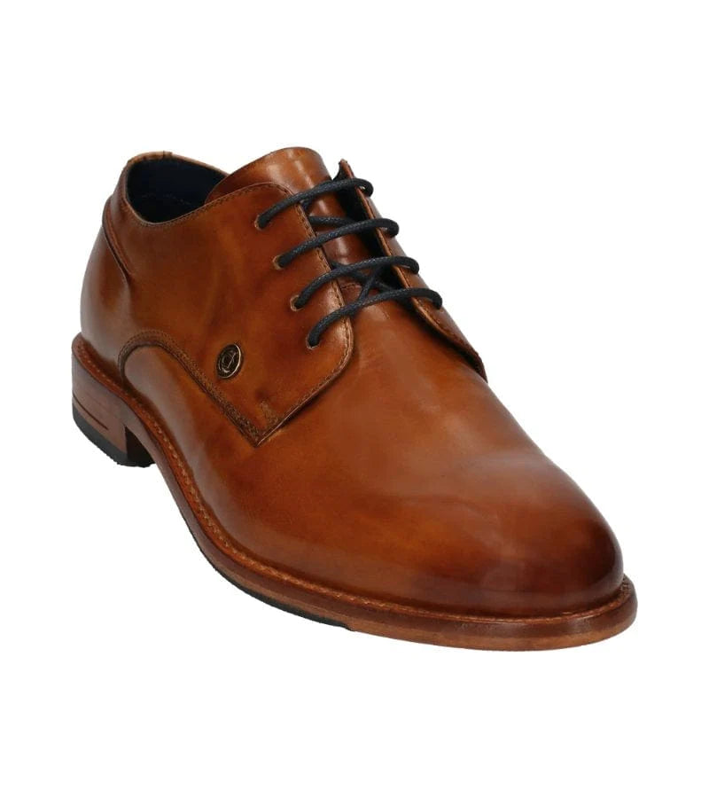 312-A5T05-1000 | Bugatti Mens Tan Leather Dress Shoe