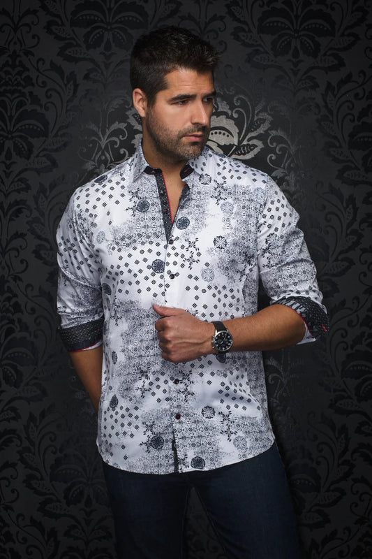 AU Noir-SHIRT | FLORIANI White Black