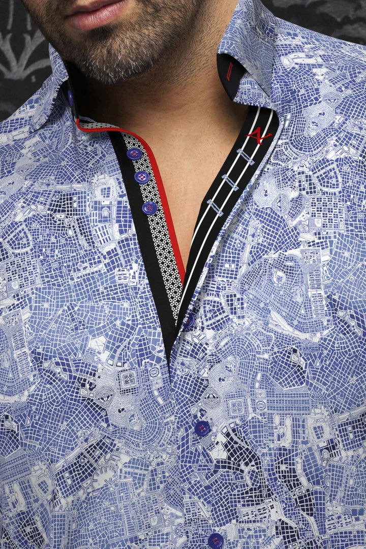 AU Noir Shirt | MiraBeau Lt Blue