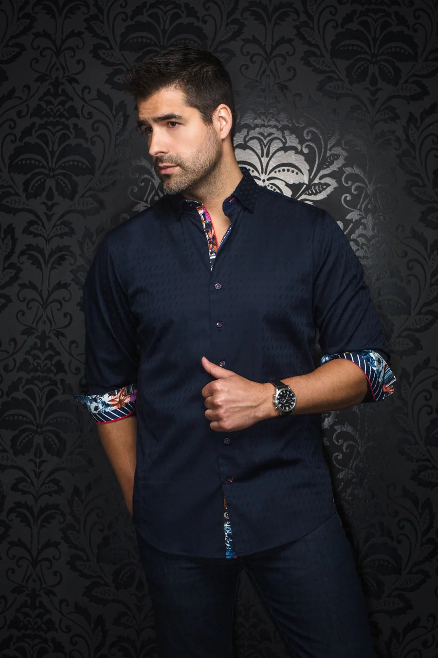 AU Noir-SHIRT |WOLVERIN-JACQ navy