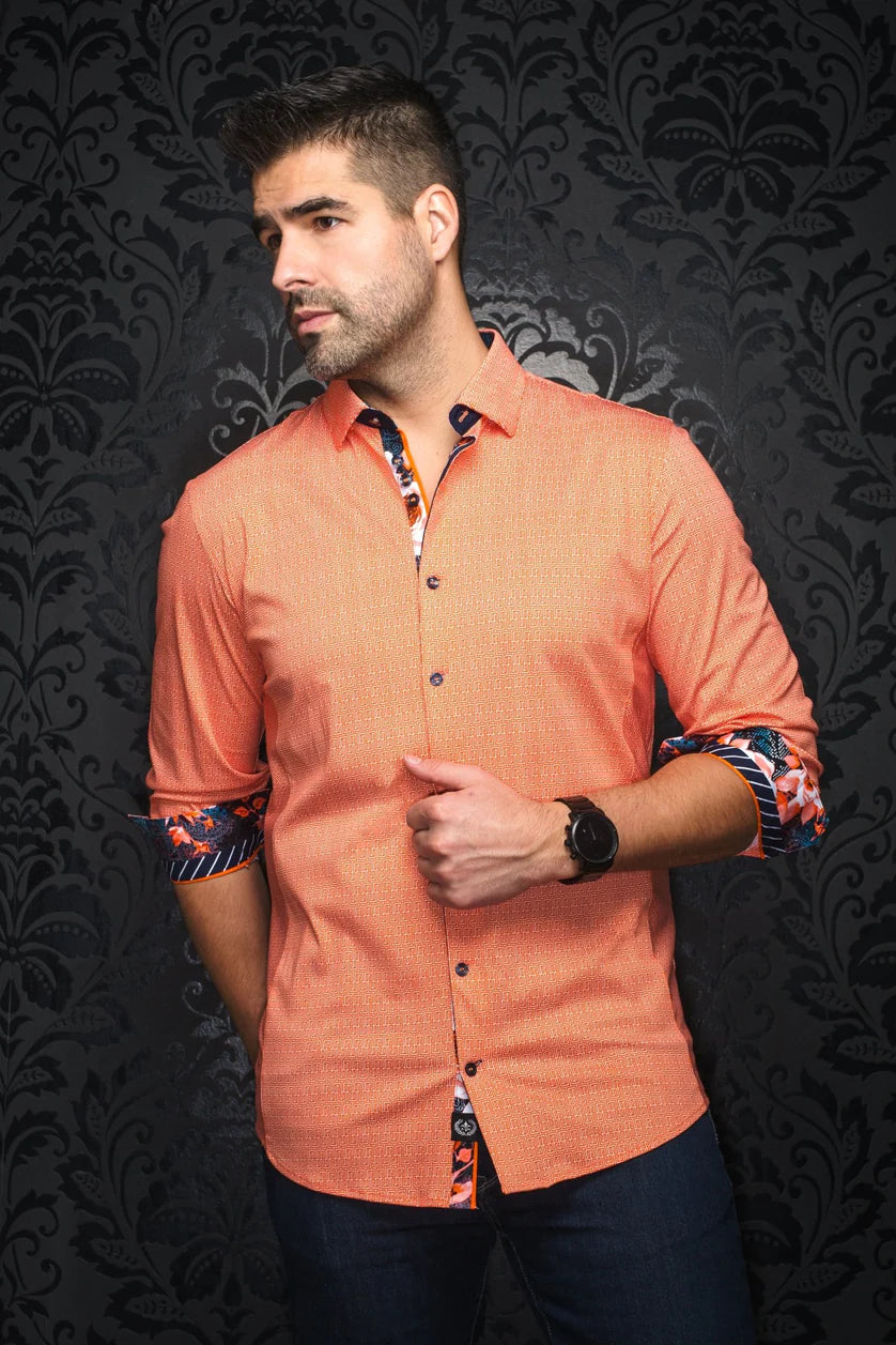 AU Noir Shirt | ZIONI Orange