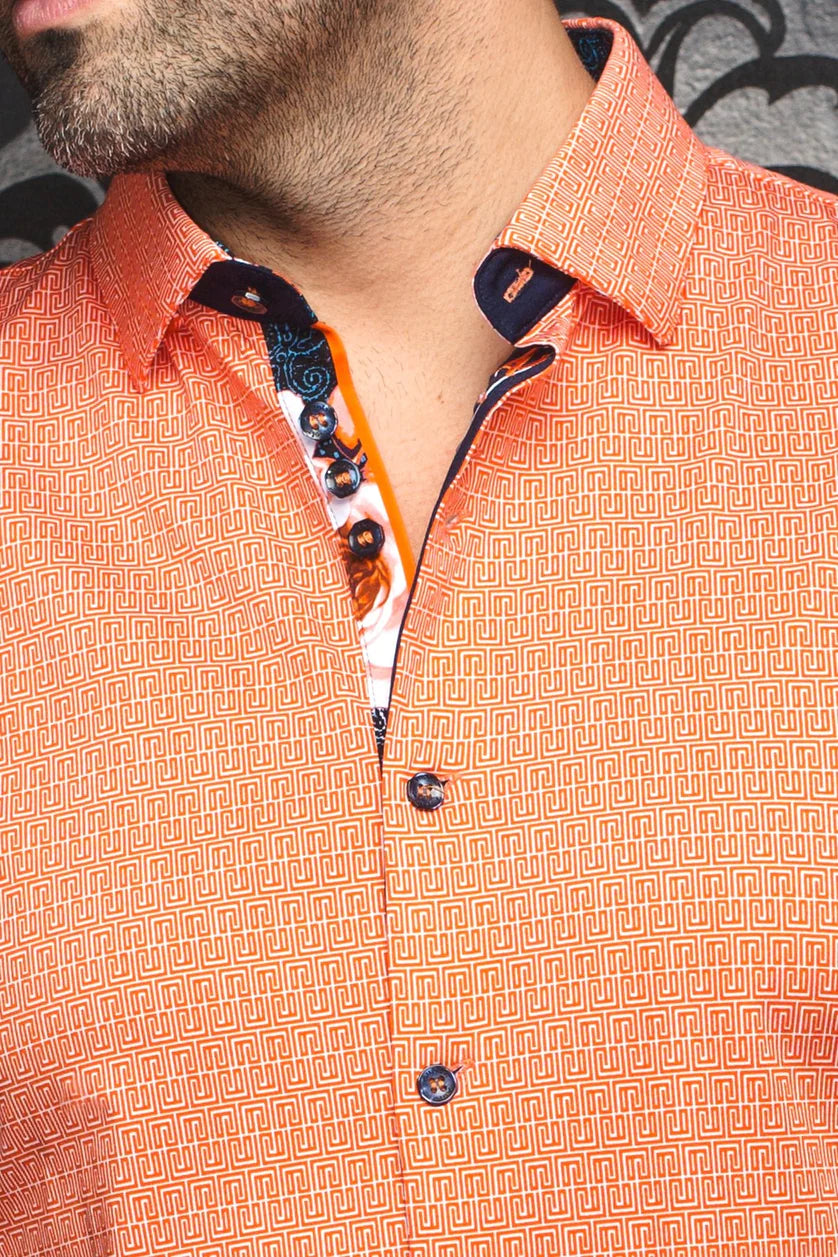 AU Noir Shirt | ZIONI Orange