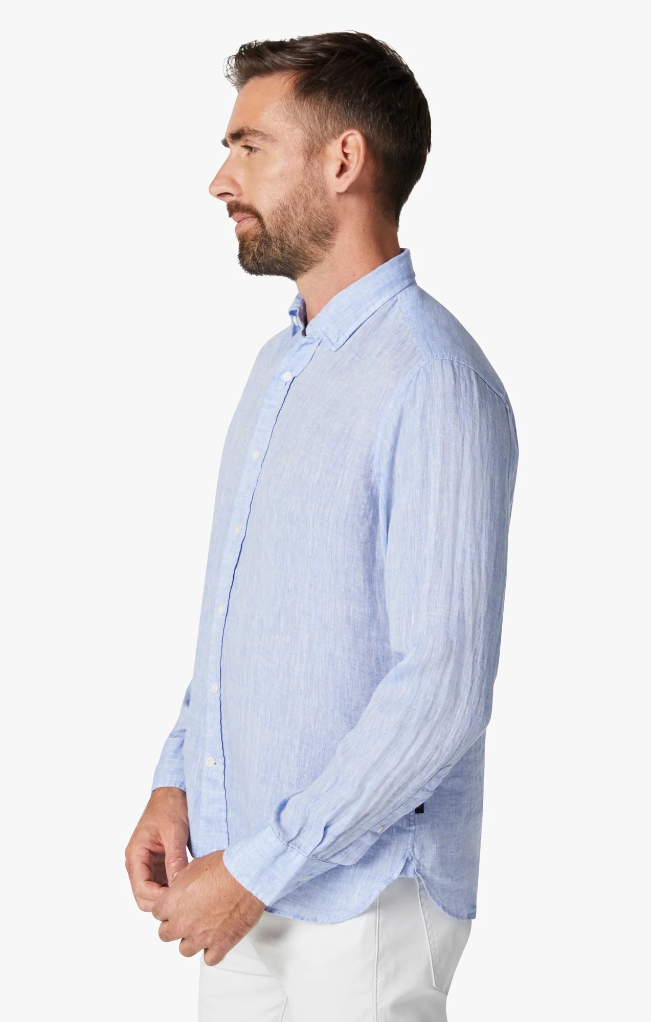 34 HERITAGE. Shirt |Linen Chambray in Hawaiian Ocean