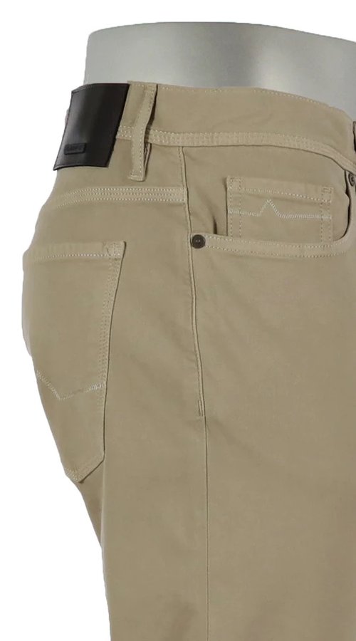 Alberto-PANTS | PIPE SOFT TWILL TAN