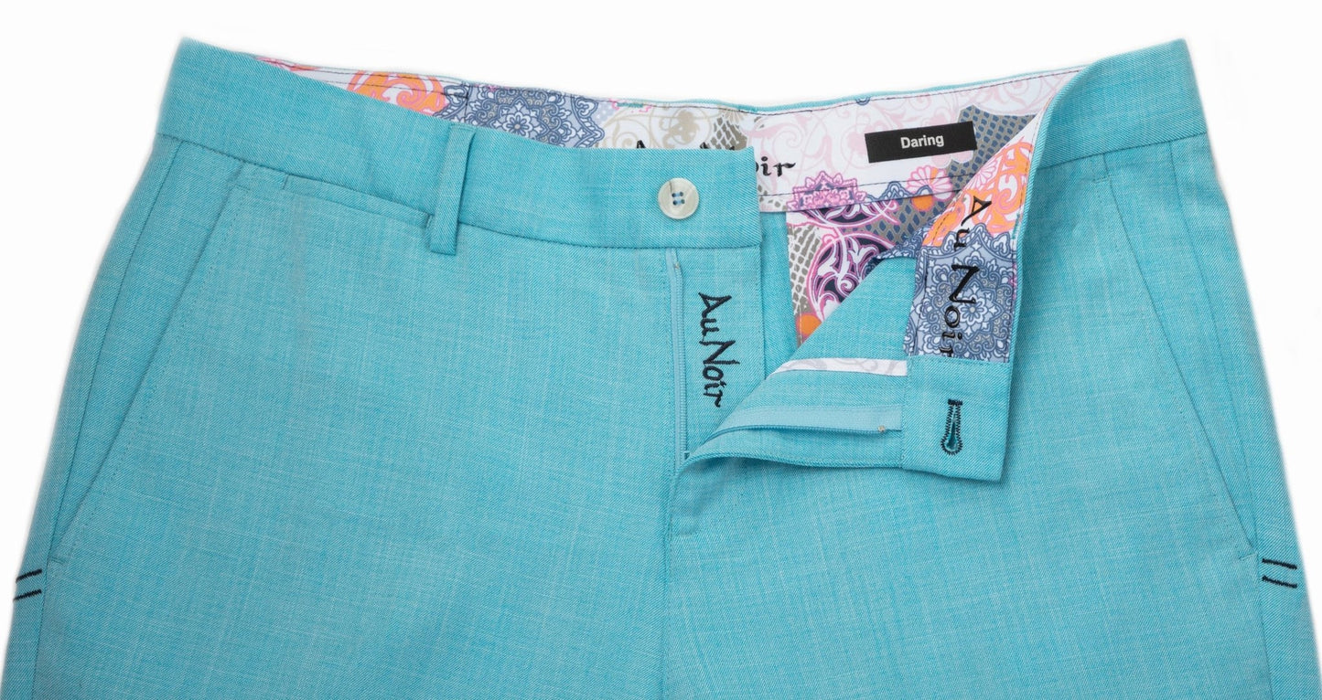 AU Noir-PANTS |  WESSON-Lancaster Turquoise