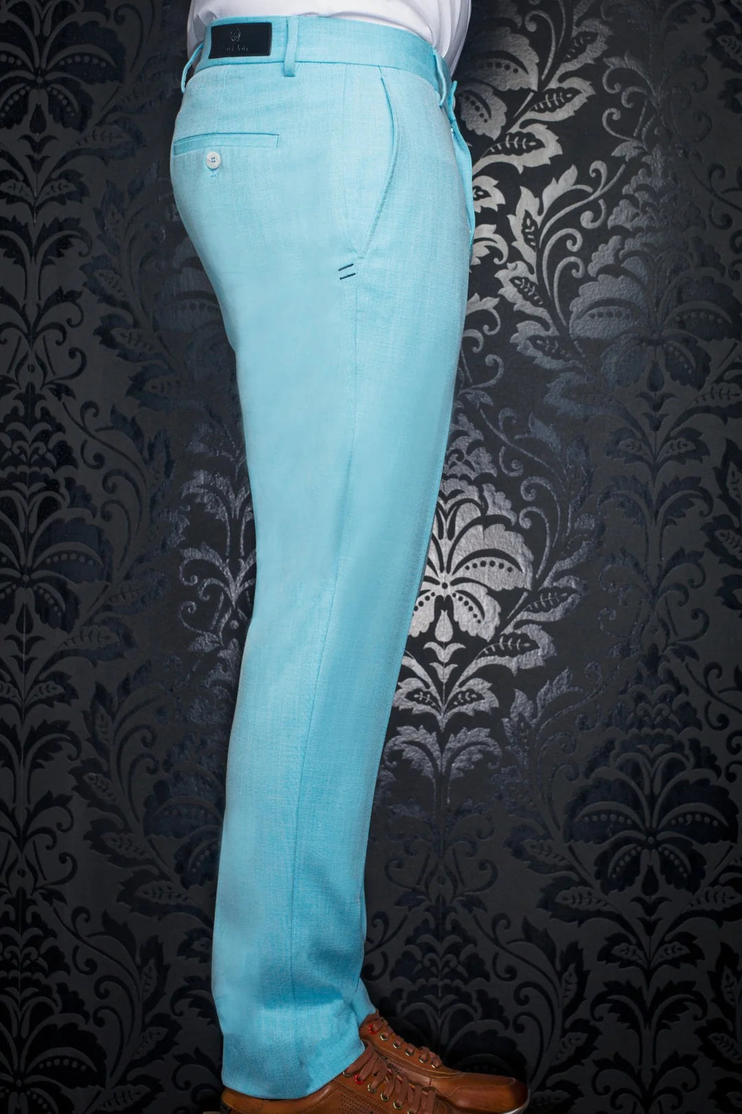 AU Noir-PANTS |  WESSON-Lancaster Turquoise