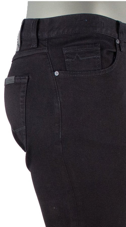 Alberto-PANTS | PIPE DENIM SUPER STRETCH DUAL FX BLACK