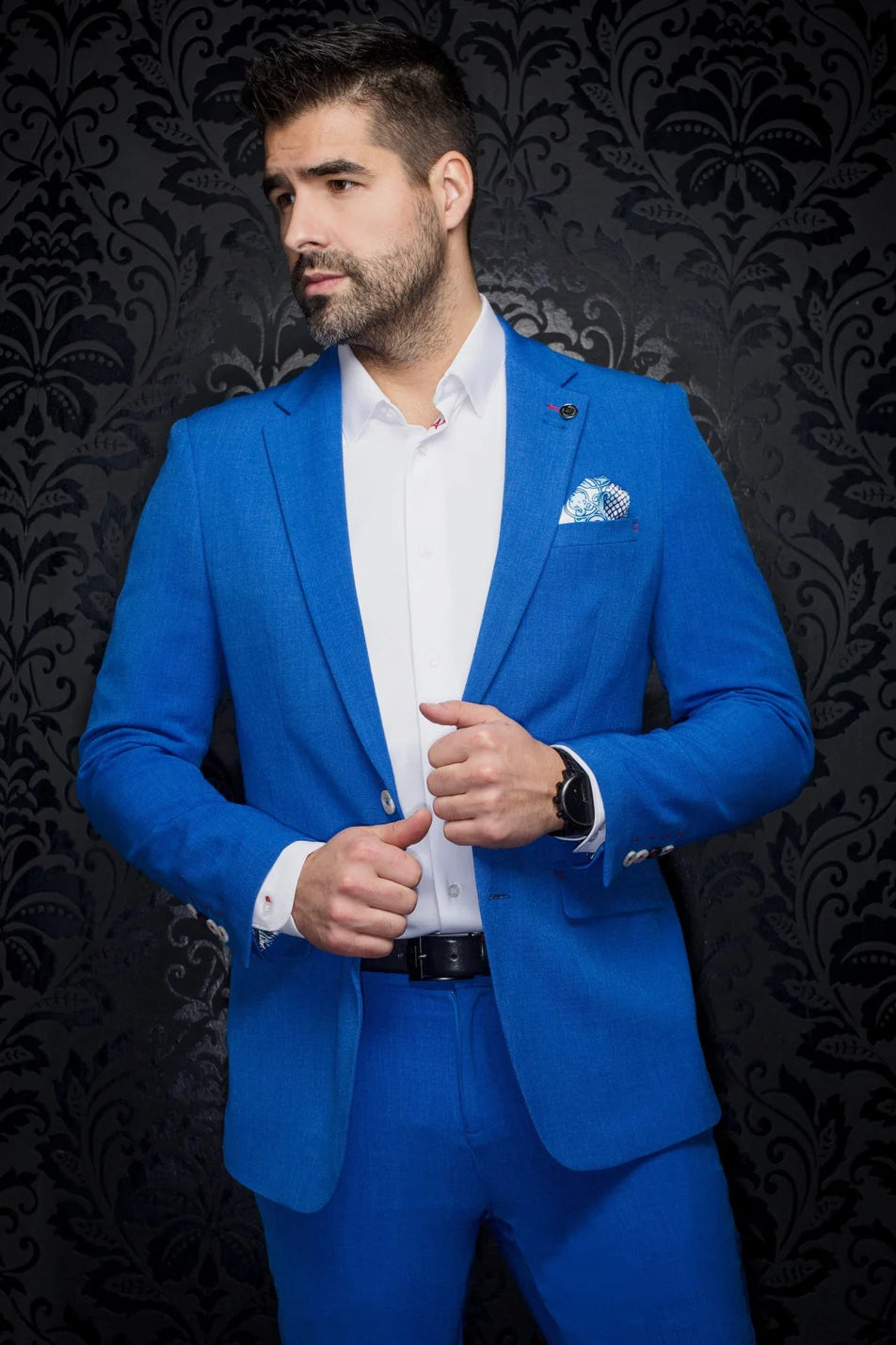 AU Noir-BLAZER | Lancaster Cobalt