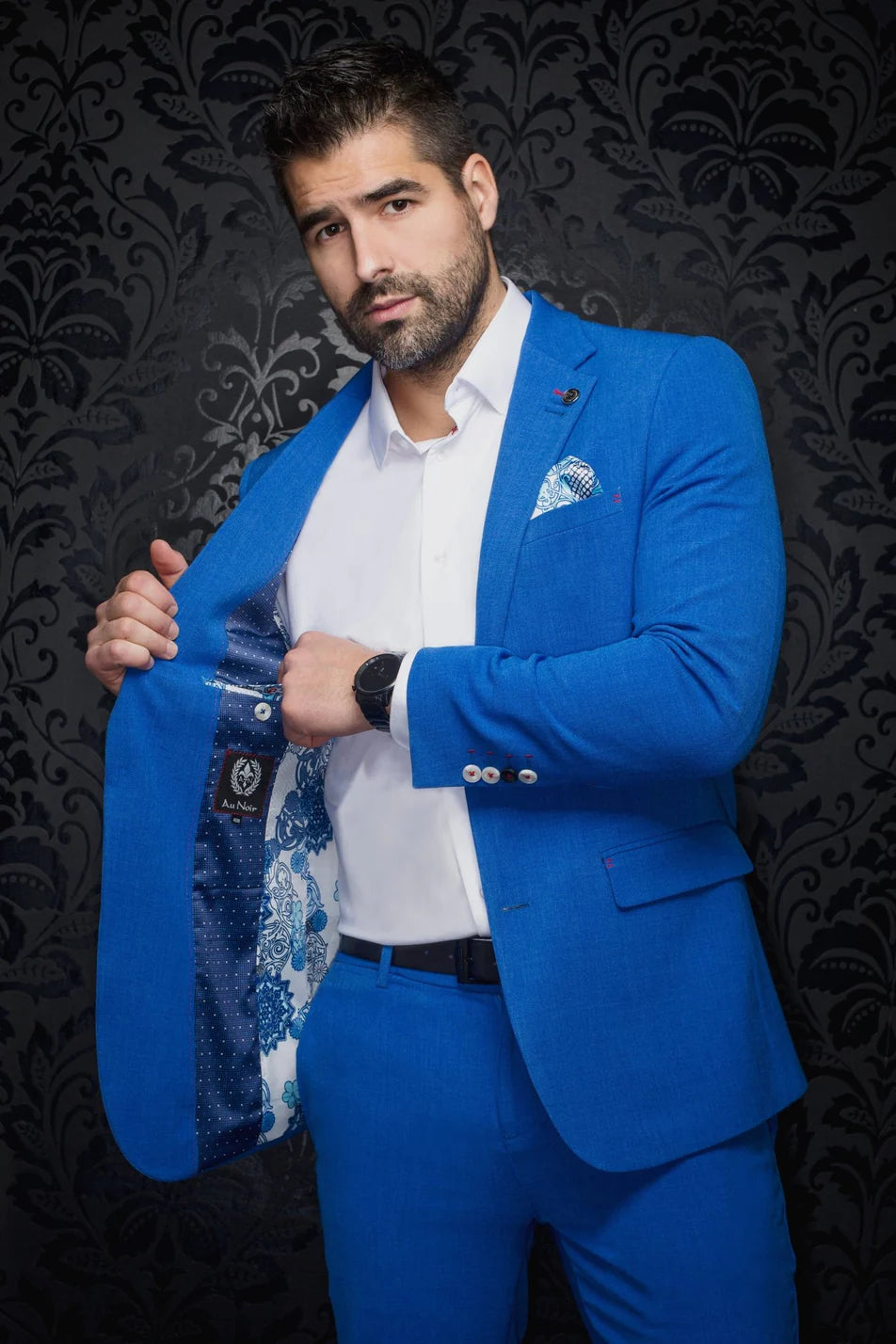 AU Noir-BLAZER | Lancaster Cobalt