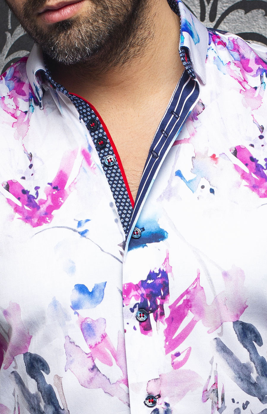 AU Noir-SHIRT | TOLEMAN, Fuchsia / Multi