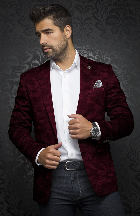 Blazer | MURPHY, burgundy - AU NOIR