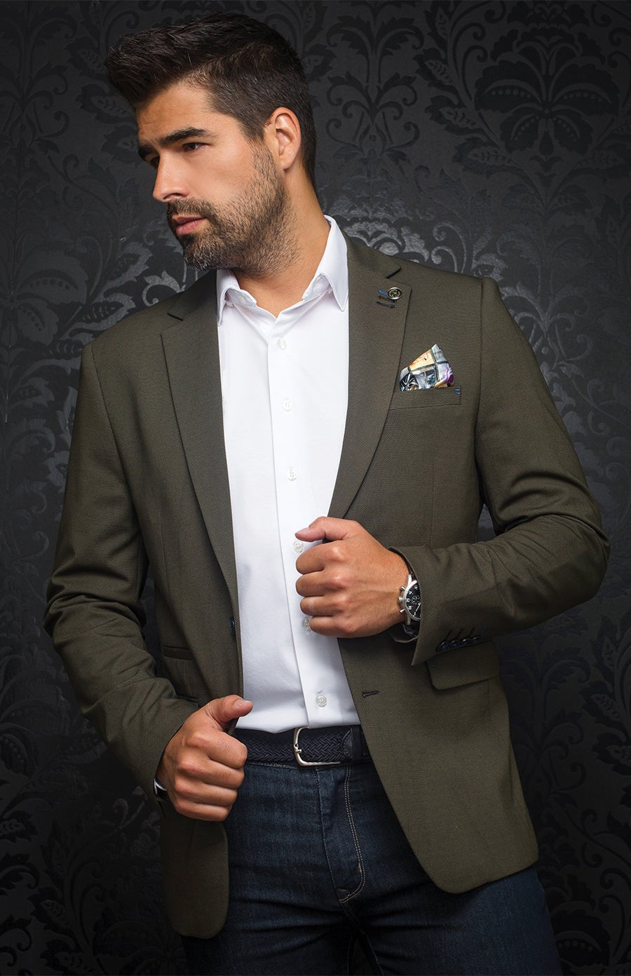 Blazer | RYAN, olive - AU NOIR