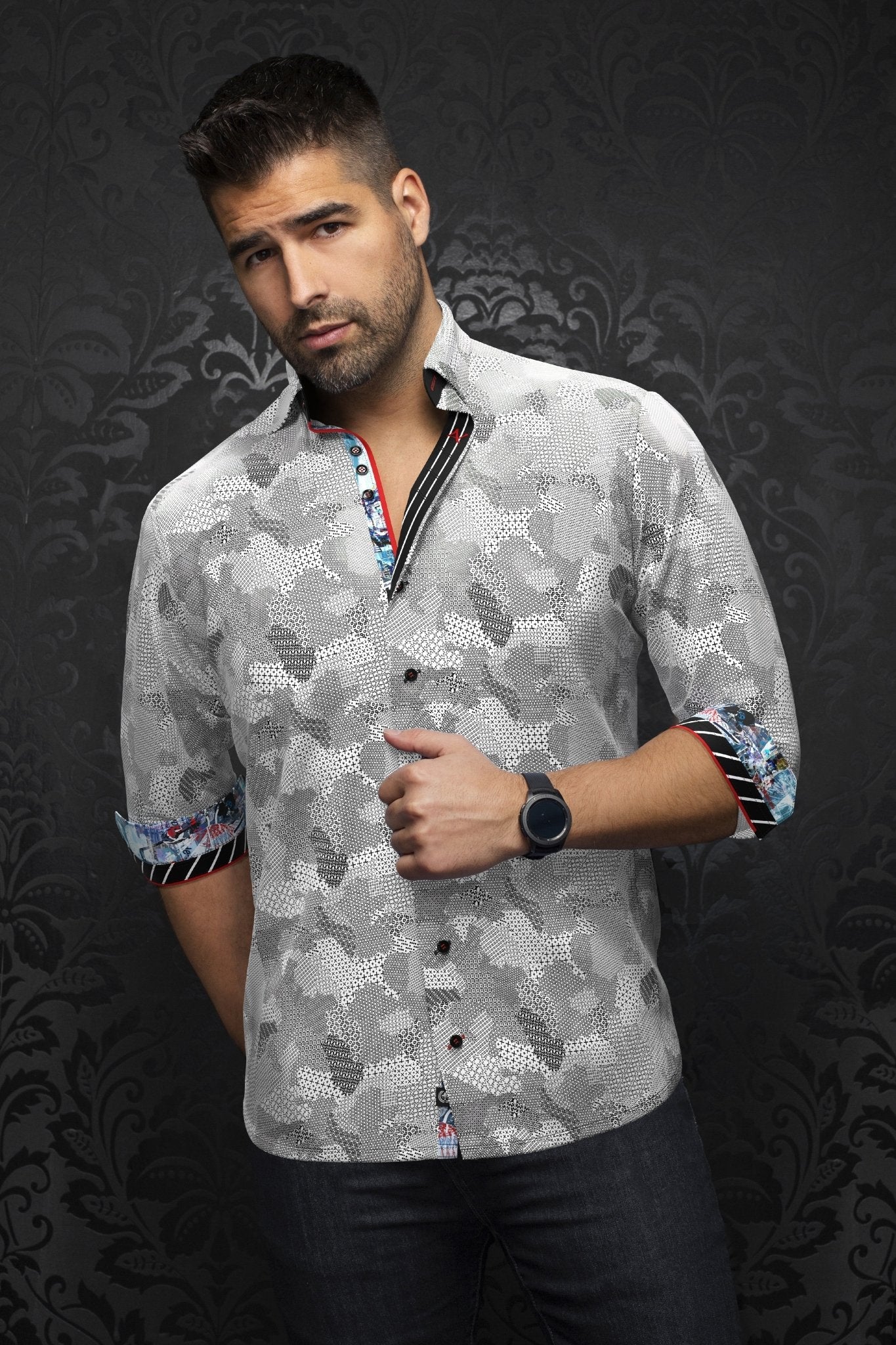 CHEMISE | ABRAHAM, White - AU NOIR