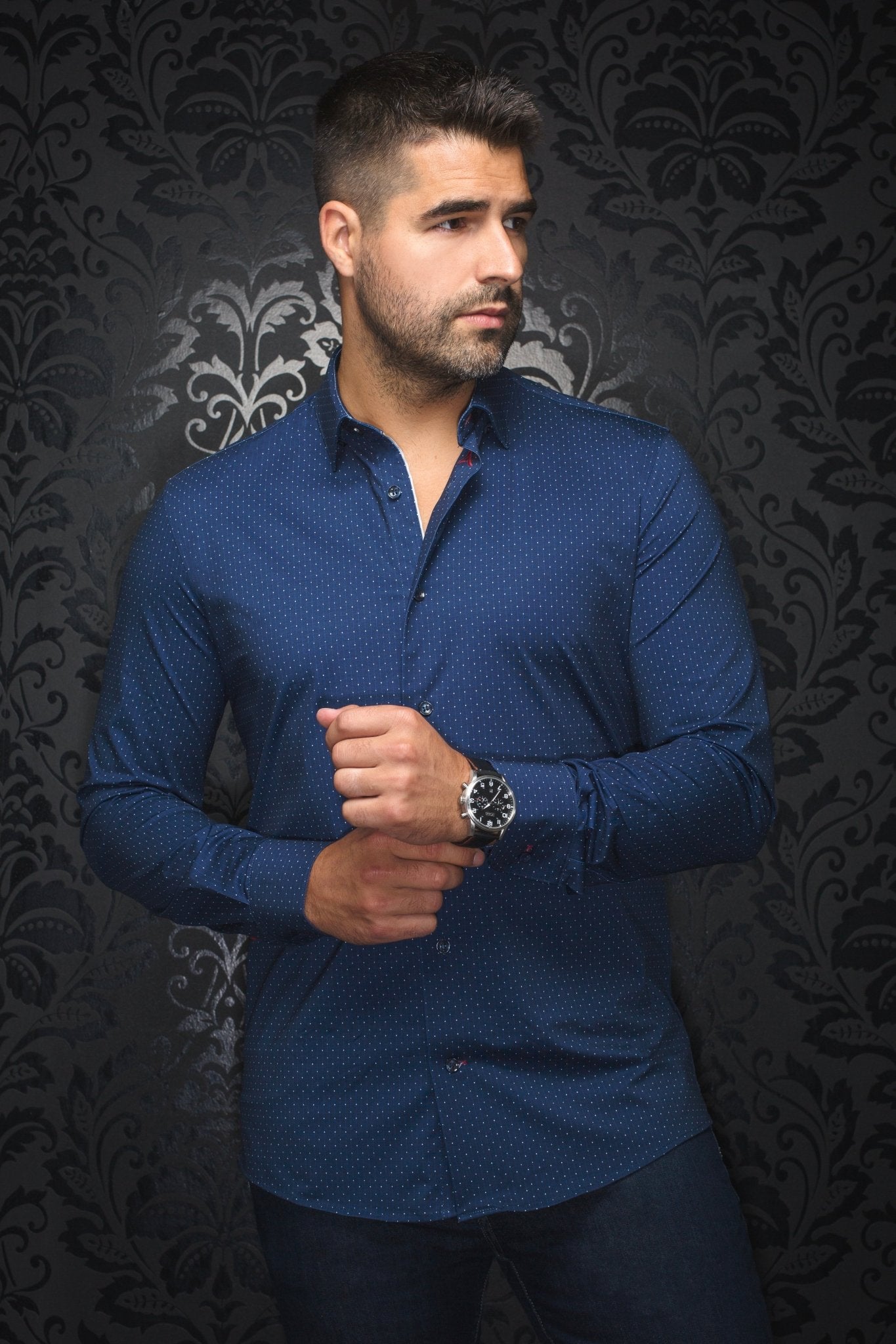 Chemise | ALEXANDER-NDL, navy - AU NOIR