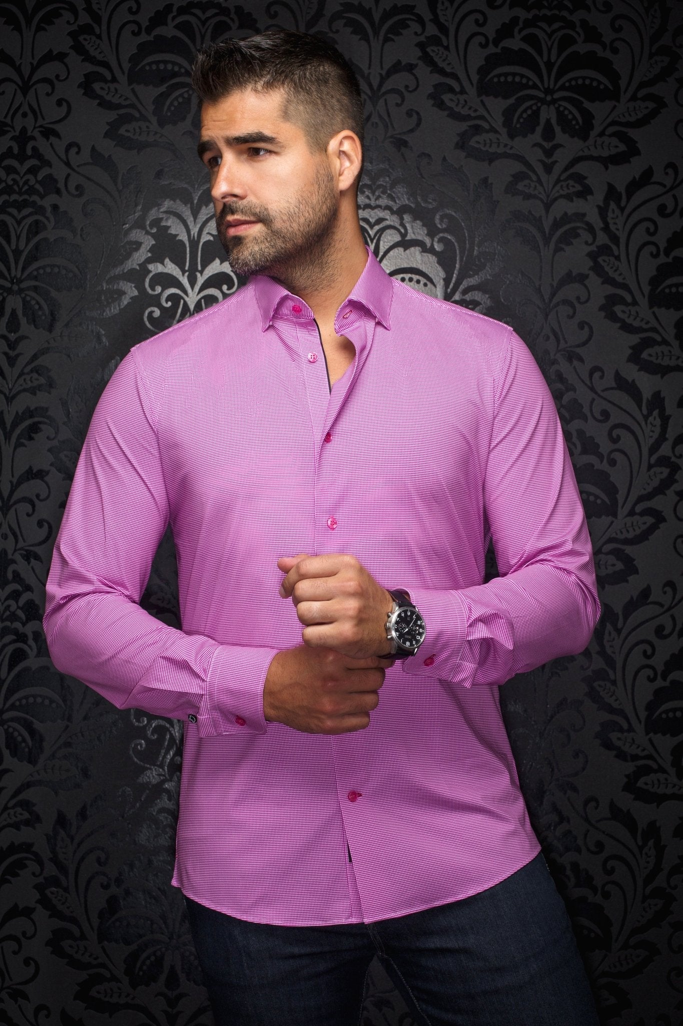 Chemise | ALEXANDER-PDP, fuchsia - AU NOIR