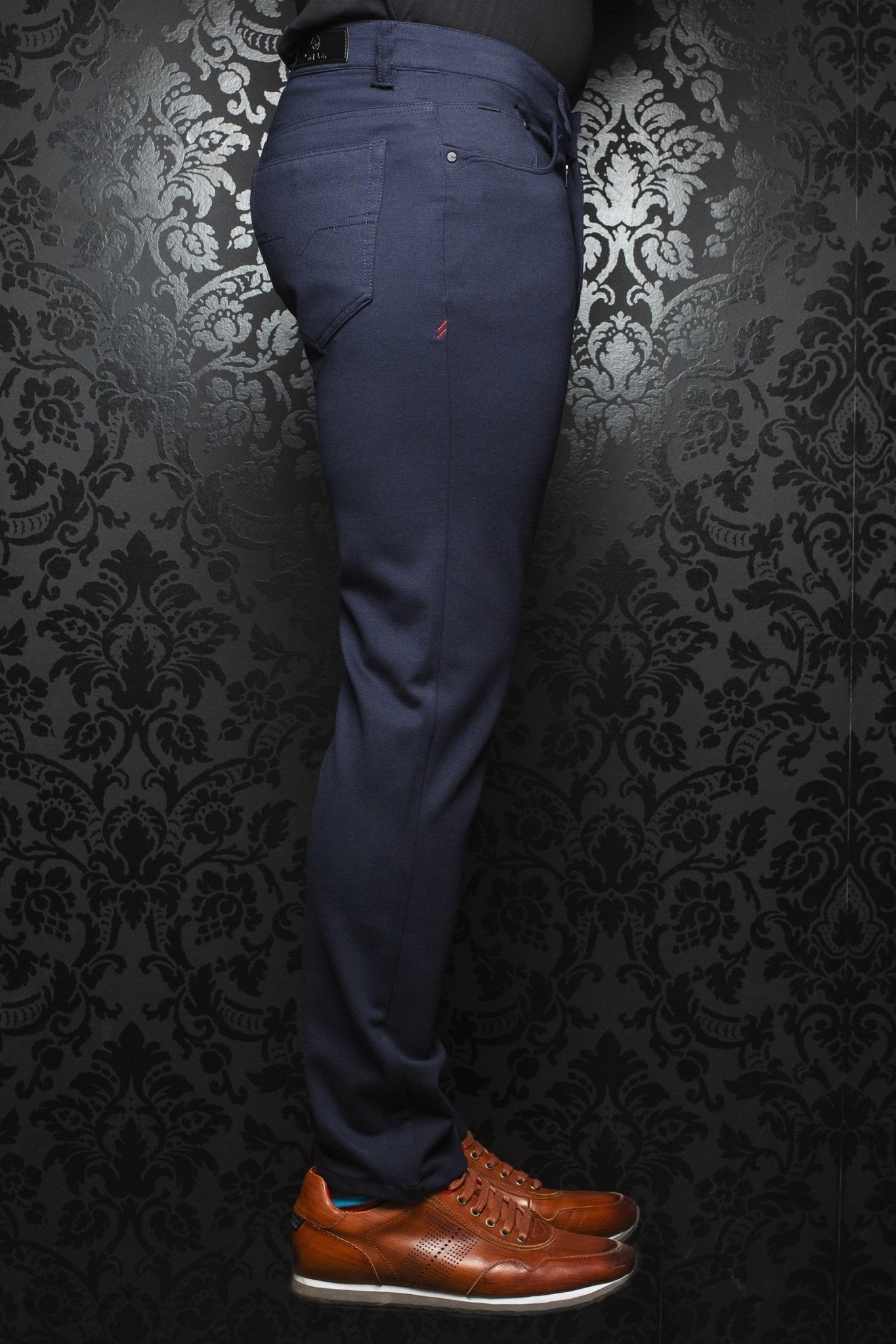 Dressy Stretch Pant - Winchester Midnight - AUNOIR