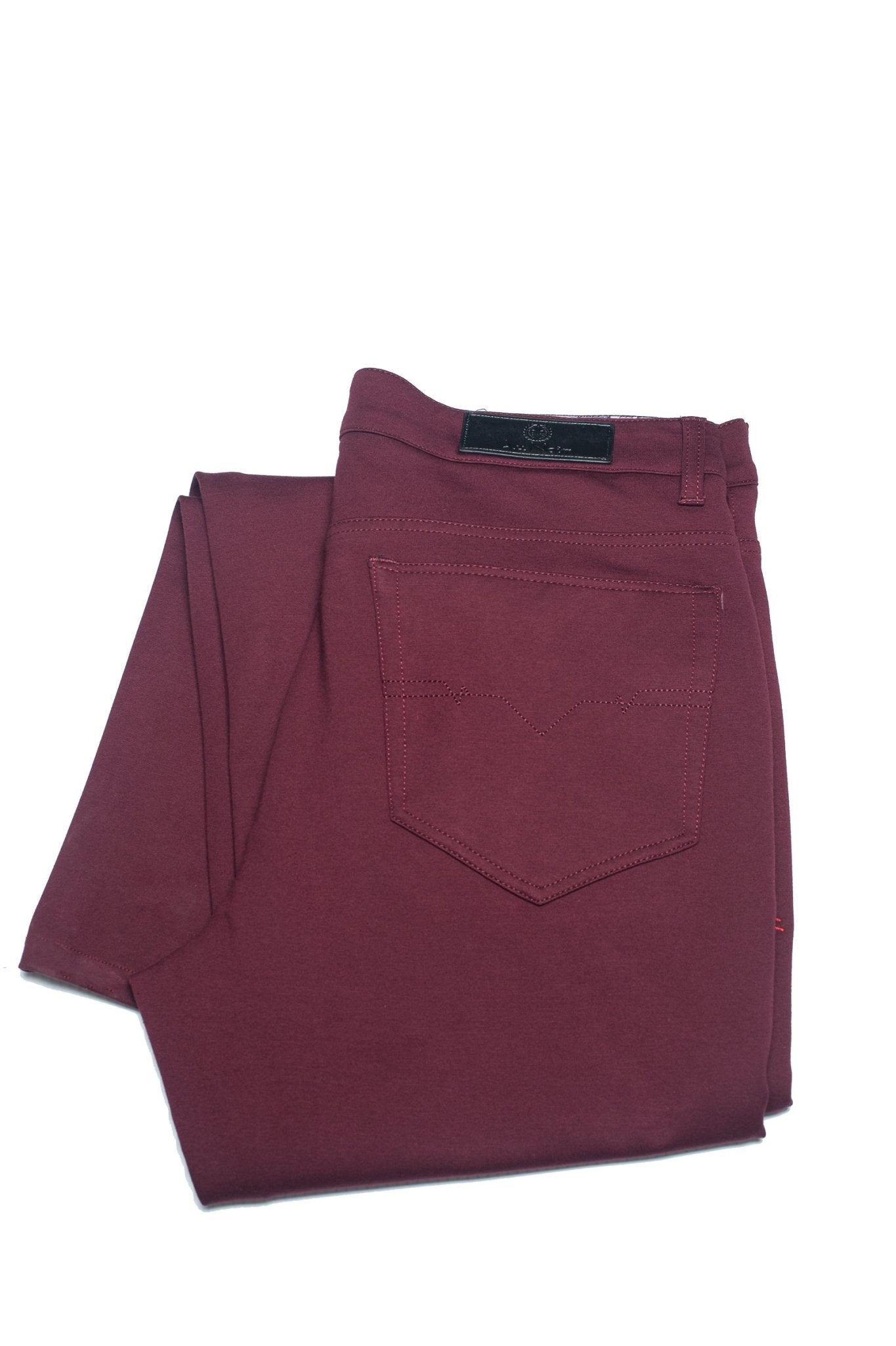 Dressy Stretch Pant - Winchester Wine - AUNOIR